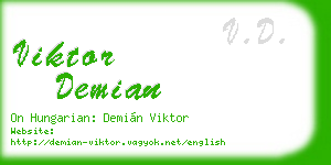 viktor demian business card